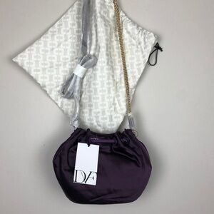 Diane von Furstenberg mini satin drawstring purse